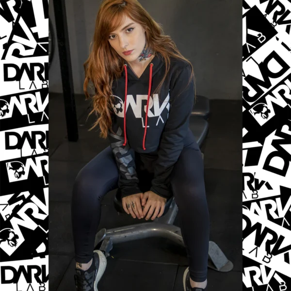 Moletom Cropped Feminino - Dark Lab - Image 2