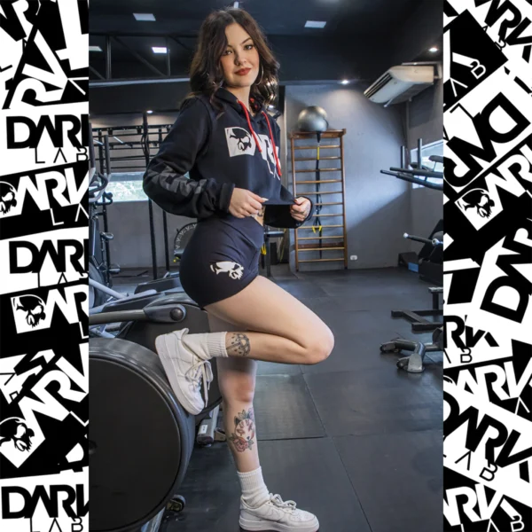 Moletom Cropped Feminino - Dark Lab - Image 3