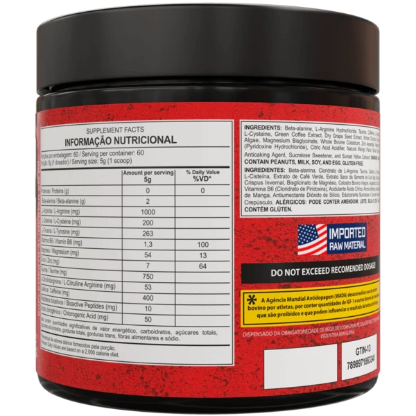Pré-Treino Venom Underground Pre Workout 300g - Dark Lab - Image 4